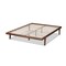 Baxton Studio Kaia Walnut Brown Finished Wood King Size Platform Bed Frame 156-9476 - alternate 2